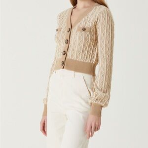 GUESS Tiffany Cropped Cardigan